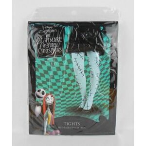 Spirit Womens M/L Sally Disney Nightmare Before Christmas Blue Tights Brand New